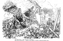 6. The New-comer My village I think . Punch 1917