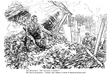 6. The New-comer My village I think . Punch 1917