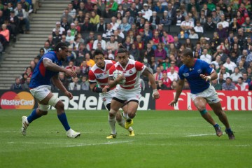 Stadium MK, Milton Keynes, UK. 3rd Oct 2015. Rugby World Cup 2015 Match 24 - Samoa V Japan. © Chris Yates